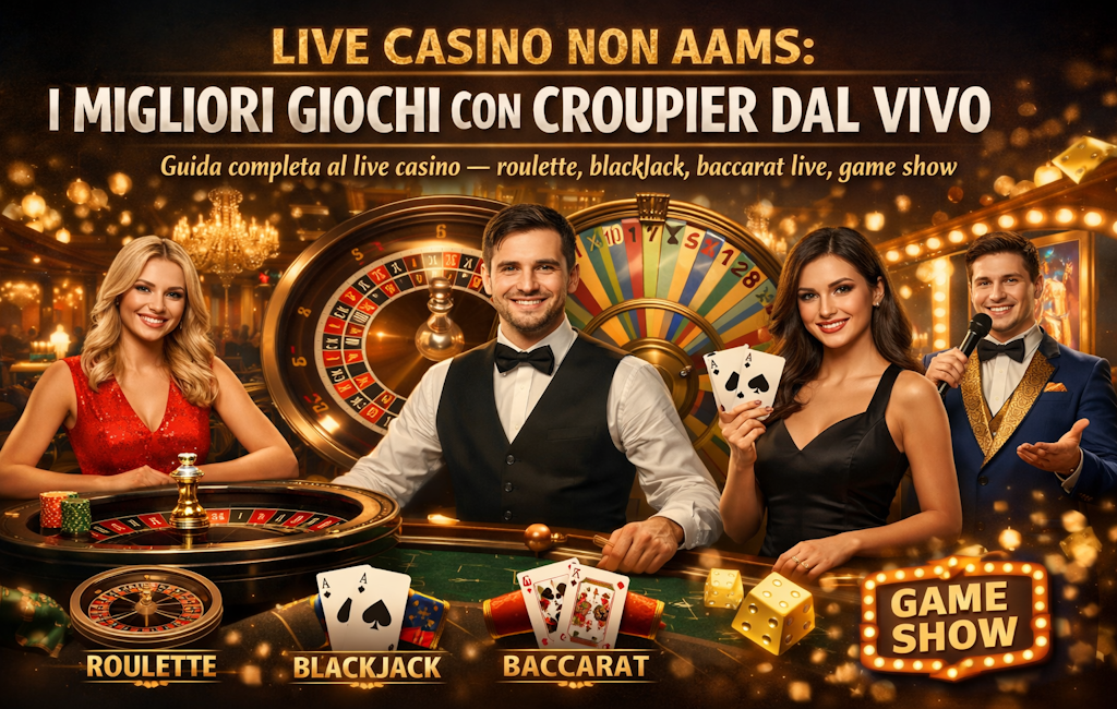 Live casino non AAMS - giochi con croupier dal vivo Live casino non AAMS - giochi con croupier dal vivo roulette blackjack e baccarat