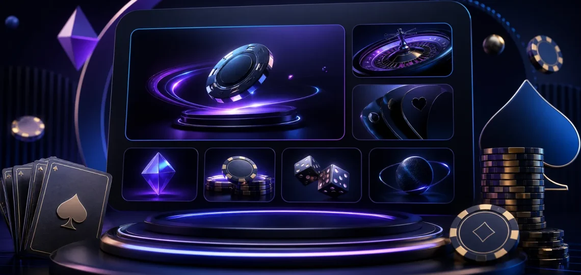 Immagine editoriale per recensione casinò con slot e bonus.