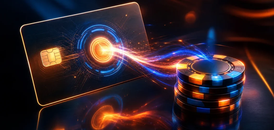 Immagine editoriale per pagamenti digitali innovativi nei casinò online.