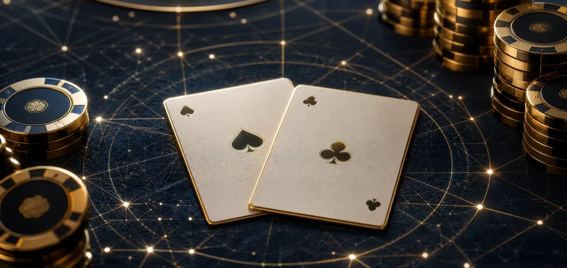 Immagine editoriale per la strategia di base del blackjack